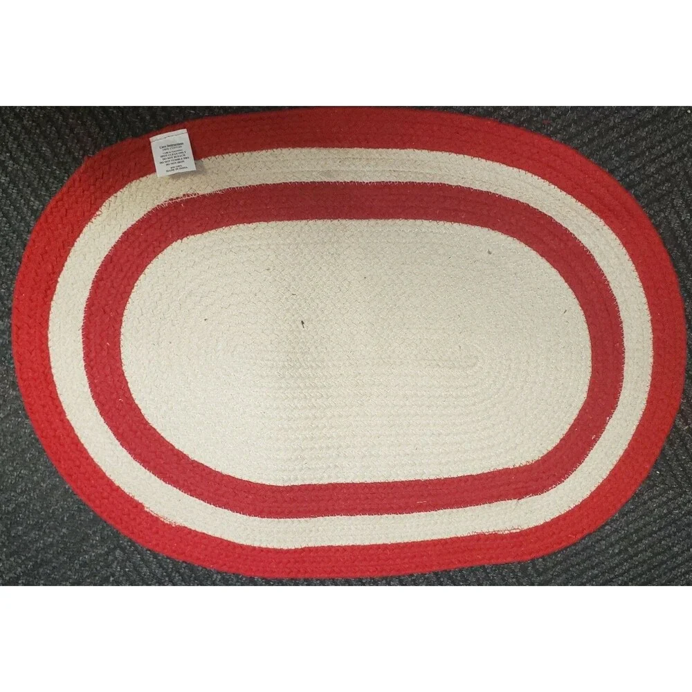 Oval Braided Kitchen Accent Rug (20